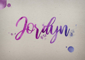 Jordyn Watercolor Name DP