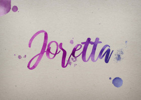 Joretta Watercolor Name DP