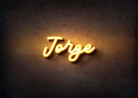 Glow Name Profile Picture for Jorge
