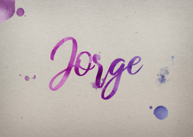 Jorge Watercolor Name DP