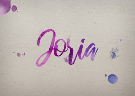 Joria Watercolor Name DP