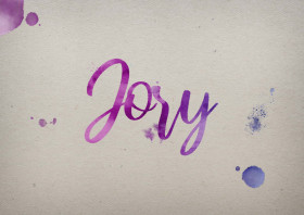 Jory Watercolor Name DP