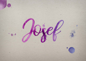 Josef Watercolor Name DP