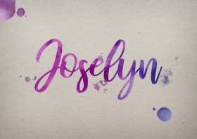 Joselyn Watercolor Name DP