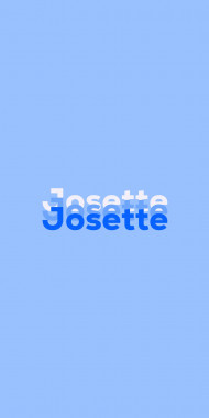 Name DP: Josette