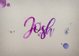 Josh Watercolor Name DP