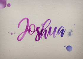 Joshua Watercolor Name DP