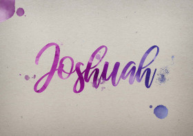 Joshuah Watercolor Name DP