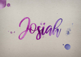 Josiah Watercolor Name DP