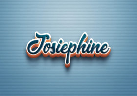 Cursive Name DP: Josiephine