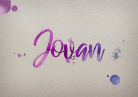 Jovan Watercolor Name DP