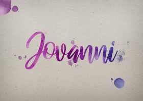 Jovanni Watercolor Name DP
