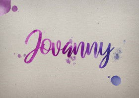 Jovanny Watercolor Name DP