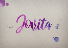 Jovita Watercolor Name DP