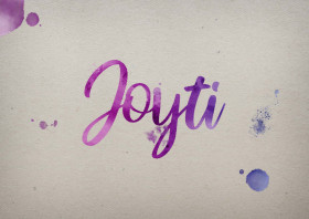 Joyti Watercolor Name DP