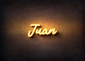 Glow Name Profile Picture for Juan