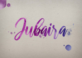 Jubaira Watercolor Name DP