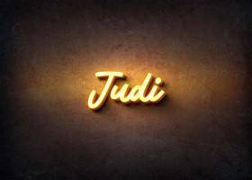Glow Name Profile Picture for Judi