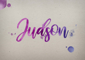 Judson Watercolor Name DP