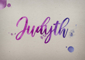 Judyth Watercolor Name DP