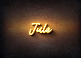Glow Name Profile Picture for Jule