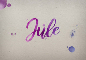 Jule Watercolor Name DP