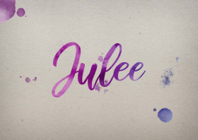 Julee Watercolor Name DP