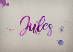 Jules Watercolor Name DP