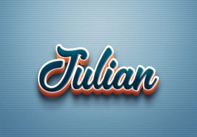 Cursive Name DP: Julian