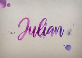 Julian Watercolor Name DP