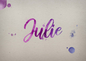 Julie Watercolor Name DP