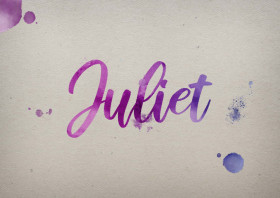 Juliet Watercolor Name DP