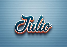 Cursive Name DP: Julio