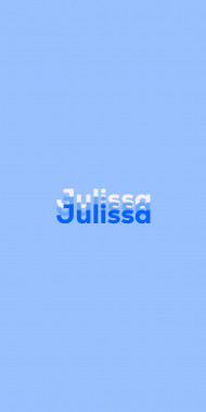 Name DP: Julissa