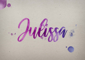 Julissa Watercolor Name DP