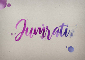 Jumrati Watercolor Name DP