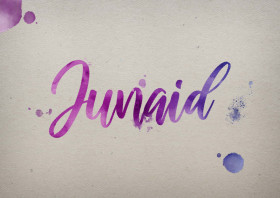 Junaid Watercolor Name DP
