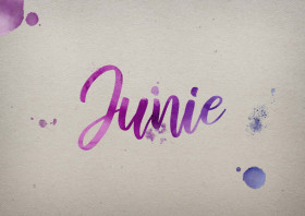 Junie Watercolor Name DP