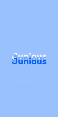 Name DP: Junious