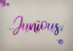 Junious Watercolor Name DP
