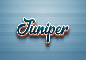 Cursive Name DP: Juniper