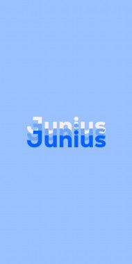 Name DP: Junius