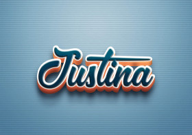 Cursive Name DP: Justina