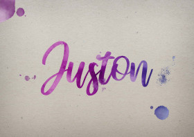 Juston Watercolor Name DP