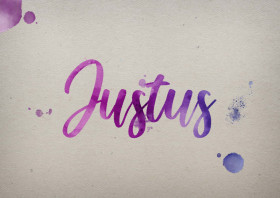 Justus Watercolor Name DP