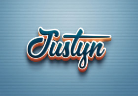 Cursive Name DP: Justyn