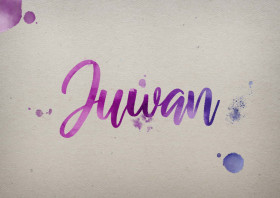 Juwan Watercolor Name DP