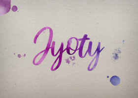 Jyoty Watercolor Name DP