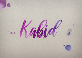 Kabid Watercolor Name DP