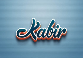 Cursive Name DP: Kabir
